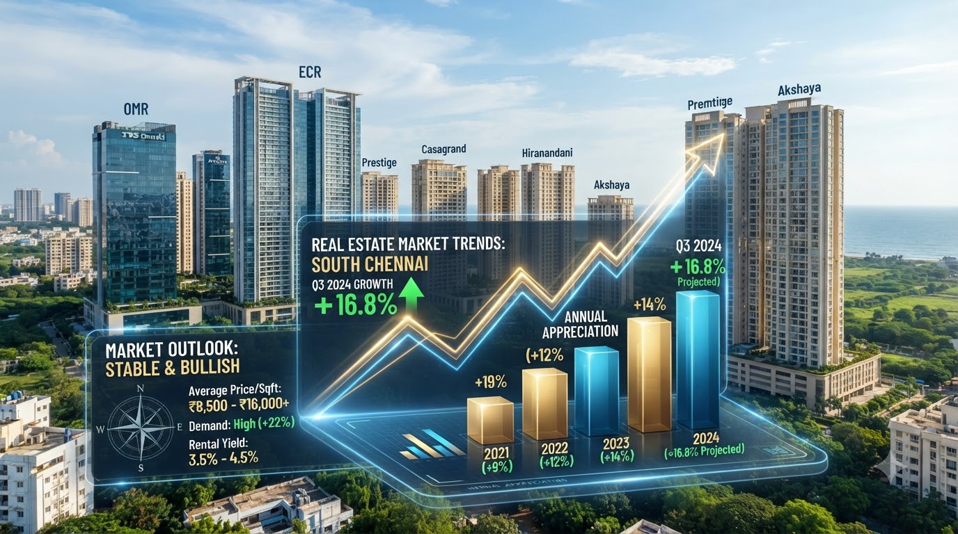 South Chennai Real Estate Market: Price Trends and Forecasts for 2026