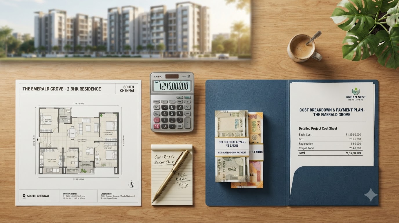 Complete Cost Breakdown: Buying a 2 BHK Flat in South Chennai in 2026