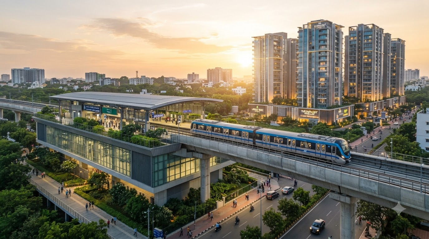 Chennai Metro Phase 2 and Its Impact on South Chennai Property Prices in 2026